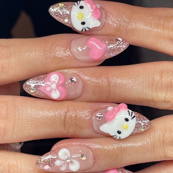 halloween-nail-ideas-Hello-Kitty