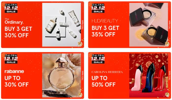 zalora 12 12 beauty deals