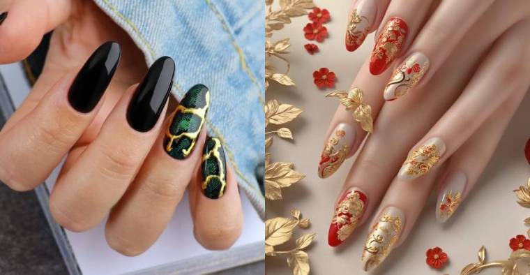 chinese new year nails