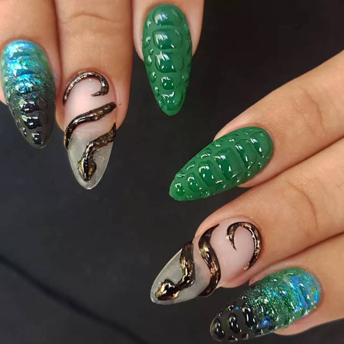year of the snake nails1