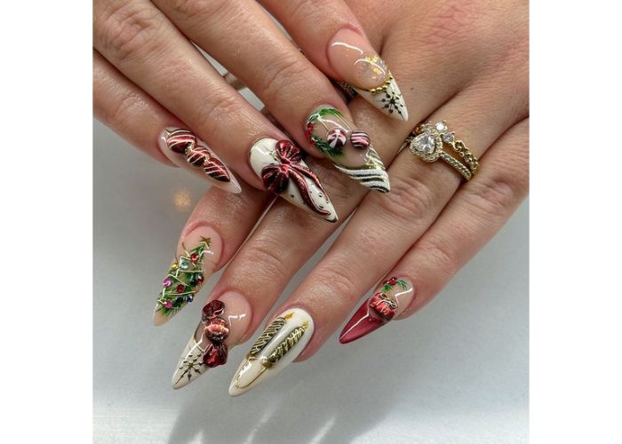12 christmas nail designs