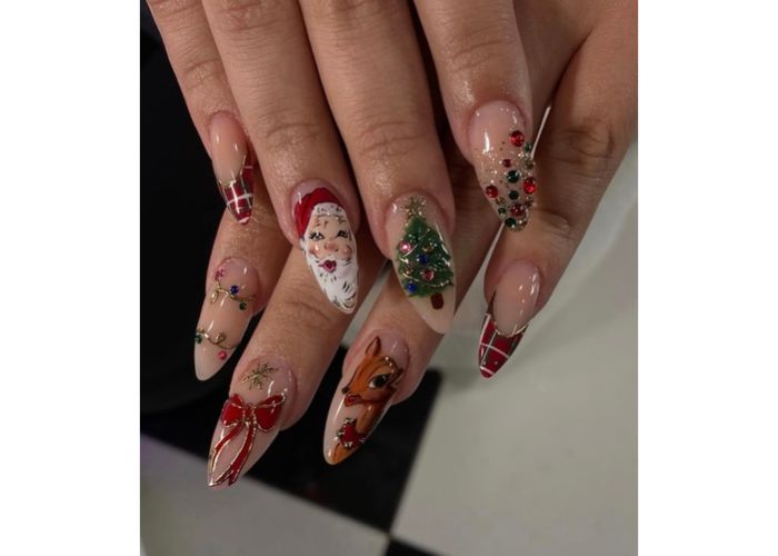12 christmas nails